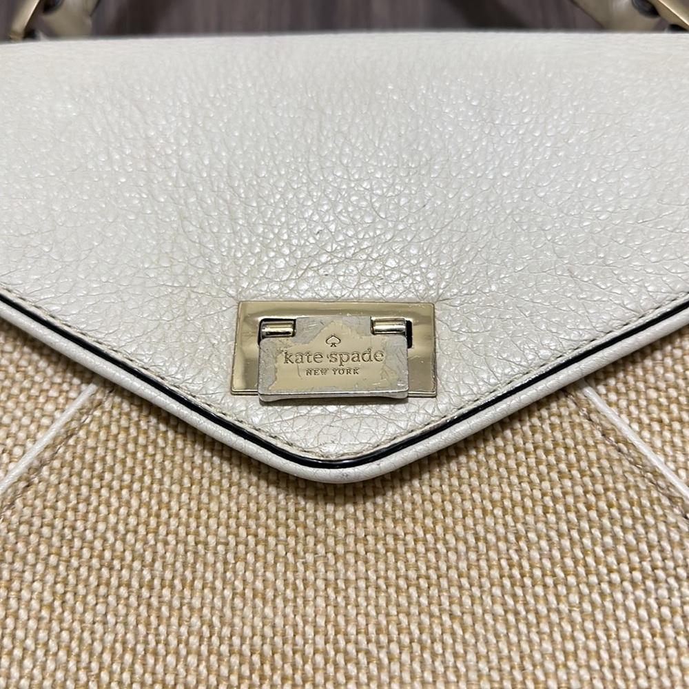 Kate Spade White and Beige Purse - Picture 2 of 11